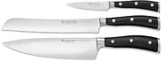 WÜSTHOF Classic IKON 3-Piece Starter Knife Set,Black