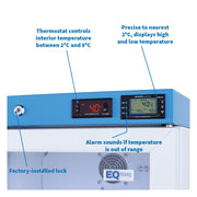 EQTemp Glass / Right Hand Door / 12.71 cubic_feet Lab Refrigerators