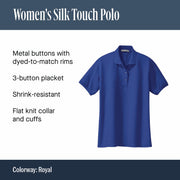 Women's Silk Touch Polo by Port Authority – Silk, Tropical Pink, Model SNM-400333