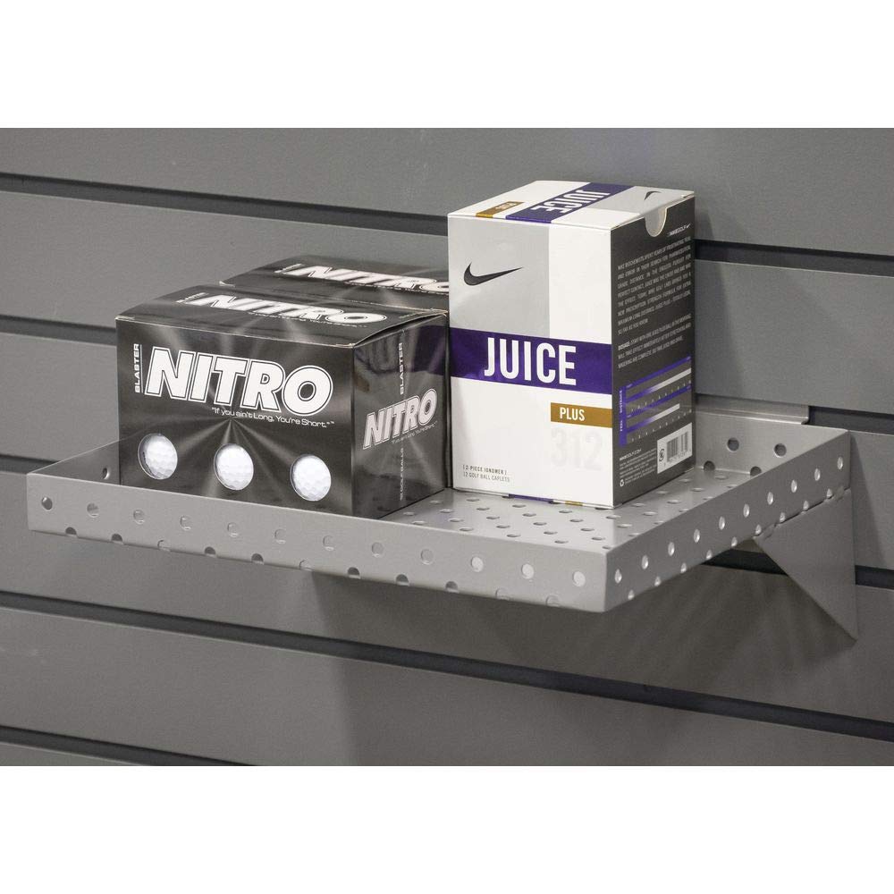 Slatwall Perforated Shelf by HUBERT – Metal, Model 57369