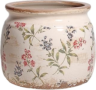 Flower Pots, Vintage Antique Ceramic Planters for Indoor Plants