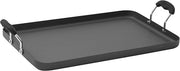 WINCO Griddle, 19-1/2-Inch by 12-1/4-Inch, Hard Anodized Aluminum, Black