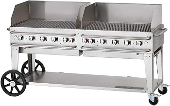 72'' Rental Mobile Grill w/Windguard - Bulk Propane Tanks Model