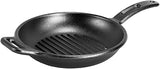 BOLD Pre-Seasoned Cast Iron Grill Pan, 10 Inches | Design-Forward BOLD Cast Iron Cookware for Stovetop, Oven, Grill & Campfire Cooking, Made in the USA by Lodge
