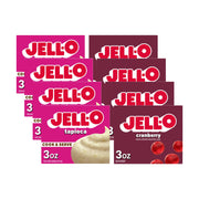 Jell-O Cranberry & Tapioca / 3 Ounce (Pack of 8) / 8 Pudding Mixes