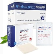Dynarex Code Blue XeroBurn Sterile Burn Dressings - Hydrogel Dressings with Tea Tree Oil - First Aid for Minor Burns - 12" x 12" - 6 per Box, 3 Boxes per Case