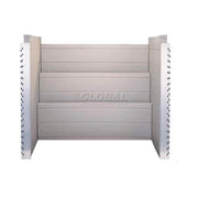 ScapeWEL 3 Tier Window Well Two Part Package by Bilco – 48.5"L x 21.5"W x 62"H, Soft Earth Tone, Model WW4862-42