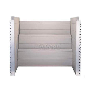 ScapeWEL 3 Tier Window Well Two Part Package by Bilco – 48.5"L x 21.5"W x 62"H, Soft Earth Tone, Model WW4862-42