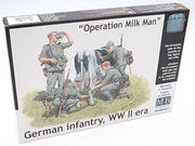 Masterbox Master Box WWII Operation Milkman German Infantry (4 and Cow) Figure Model Building Kits (1:35 Scale)