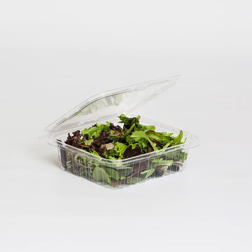 INLINE PLASTICS CORP SafeTGard FoodContainer 48oz PETEClrHngd, 150 CT