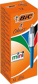 BIC 4 Colours Mini Ballpoint Pens 12 Box