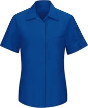 Red Kap Womens Short Sleeve Performance Plus Shop Shirt with Oilblok Technology