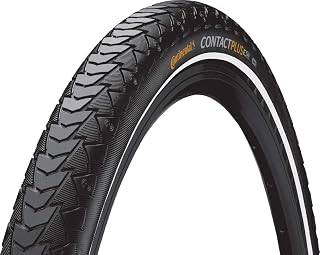 Continental Contact Plus tire - clincher, wire, black/Reflex, SafetyPlus Breaker, E50, 26", 650b, 700 and 700b sizes