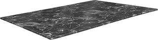 Holland Bar Stool 32" x 48" Black Marble, Indoor/Outdoor All-Season EuroSlim Table Top