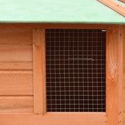 Chicken Cage Solid Pine & Fir Wood 49.6"x46.1"x49. by vidaXL – 49.6"L x 46.1"W x 49.2"H, Pine, Brown and green, Model 170645