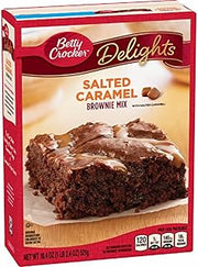 Betty Crocker Salted Caramel Brownie Mix 18.4 oz (Pack of 4)