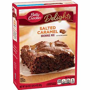 Salted Caramel Brownie Mix 18.4 oz (Pack of 10) by Betty Crocker – 1.84 Ounce (Pack of 10), Brown, Pack of 10