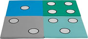 ECR4Kids SoftZone 123 Look at Me Activity Mat with Mirrors, Folding Playmat, Contemporary