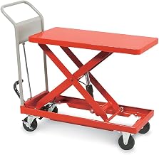 Mobile Lift Table - 13.8"Wx22.4"D Platform - 7.9-23.6" Lift Height