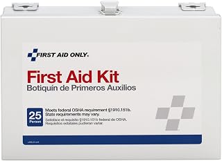 First Aid Only 6086 159 Piece No.25 ANSI Steel Case Contractor's First Aid Kit