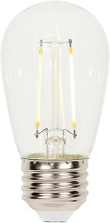 Westinghouse Lighting 5281000 1 Watt (15 Watt Equivalent) S14 Clear Filament LED Light Bulb, Medium Base
