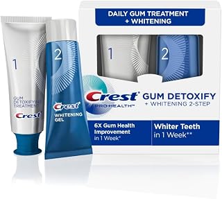 Crest Pro-Health Gum Detoxify + Whitening Two- Step Toothpaste, 4.0 and 2.3 oz