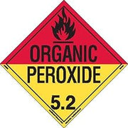 Labelmaster Z-RVW52 Organic Peroxide Hazmat Placard, Worded, Rigid Vinyl, Revised (Pack of 25)