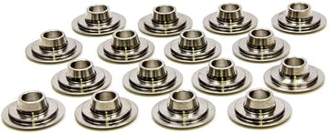 PAC-R514-16 Valve Spring Retainer - 500 Series - 10 Degree - 1.140 in / 0.735 in OD Steps - Dual Spring - Titanium - Set of 16