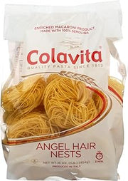 COLAVITA Pasta Nest Angel Hair 16 OZ (Pack of 2)