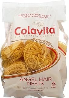 COLAVITA Pasta Nest Angel Hair 16 OZ (Pack of 2)