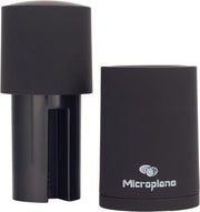 Manual Spice Mill - Cinnamon Grinder and Nutmeg Grater (Black) by Microplane – 2x2x8.1 Inch (Pack of 1), Stainless Steel, Black, Model 48060