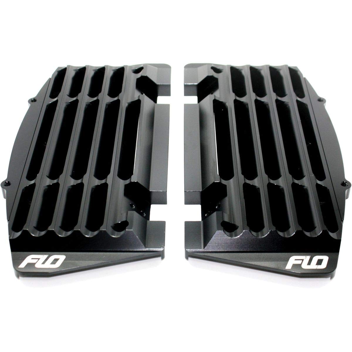 122-8079 High Flow Radiator Braces Black by FLO Motorsports – Commercial Grade