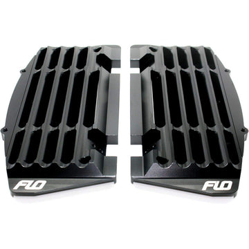 122-8079 High Flow Radiator Braces Black by FLO Motorsports – Commercial Grade