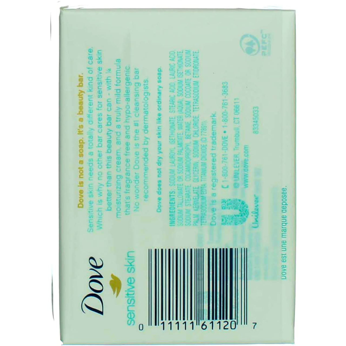 Dove 4 Ounce (Pack of 2) / Unscented / 2 Soaps