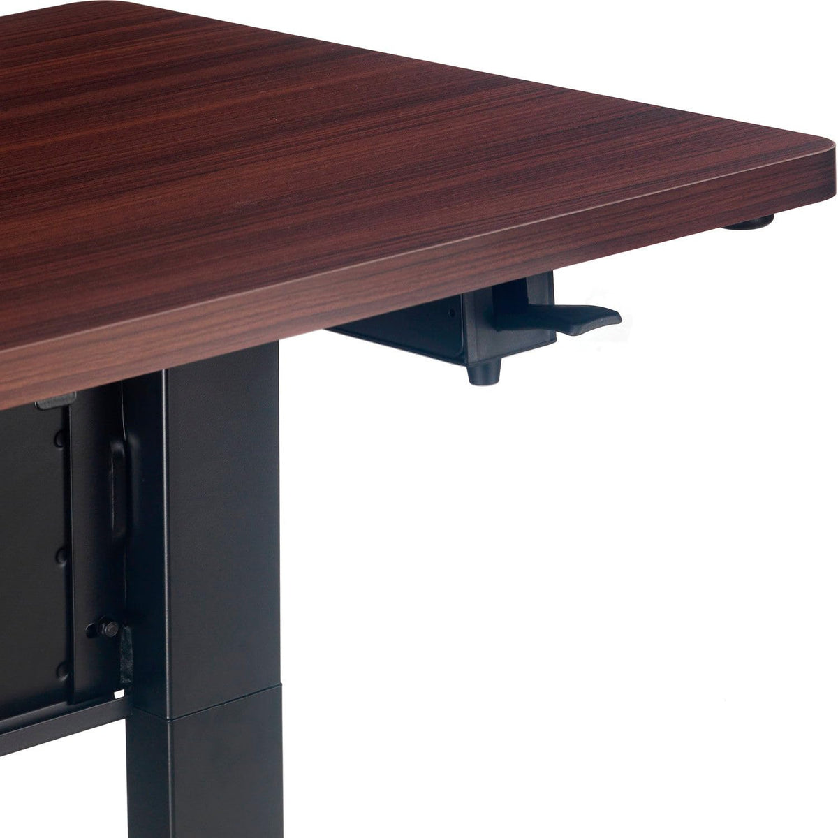 Interion Mobile Flip-Top Training Table with Modesty by Global Industrial – Engineered Wood, Walnut, Model 695125WN