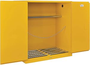 Global Industrial 110 Gallon Drum Storage Safety Cabinet, Manual Close