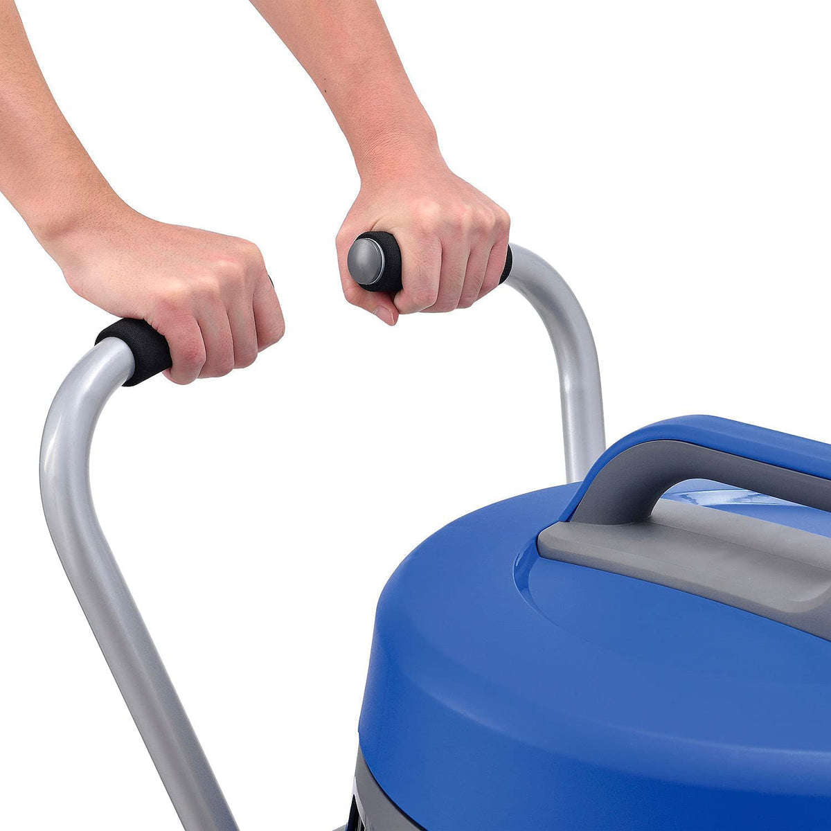 Commercial HEPA Wet Dry Vacuum by Global Industrial – 18"L x 24"W x 40"H, Stainless Steel/Plastic, Stainless Steel, Model WVC801