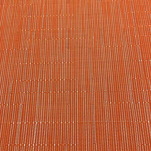 Wazaigur Placemat Set, 17.7 x 11.8 Inches, Orange