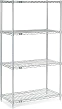 Nexel Chrome Wire Shelving, 24" W X 18" D x 63" H