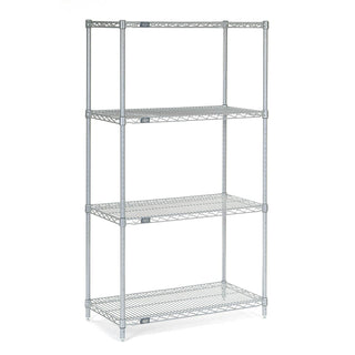 Chrome Wire Shelving by Global Industrial – 36"W x 18"D x 63"H, Chrome, Model 18366C
