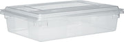 Rubbermaid Commercial 3308CLE Food/Tote Boxes, 8 1/2gal, 26w x 18d x 6h, Clear