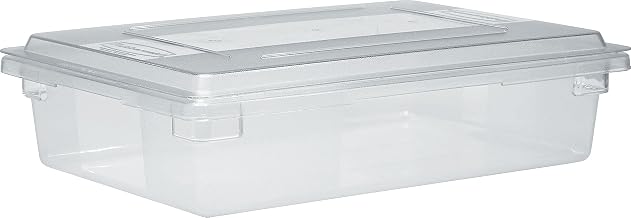 Rubbermaid Commercial 3308CLE Food/Tote Boxes, 8 1/2gal, 26w x 18d x 6h, Clear