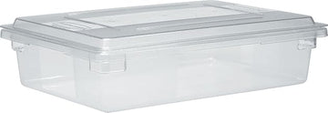 Rubbermaid Commercial 3308CLE Food/Tote Boxes, 8 1/2gal, 26w x 18d x 6h, Clear