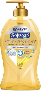 Softsoap Liquid Hand Soap Pump, Antibacterial Kitchen Fresh Hands, 11.25 Ounce
