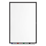 Quartet Black / 60"W x 36"H / Nano-Clean Magnetic Dry Erase Boards