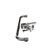 Add-On Deck Mount Faucet with 12-Inch Spout by Krowne – 18"L x 12"W x 2"H, Stainless Steel, Silver, Model 21-139L