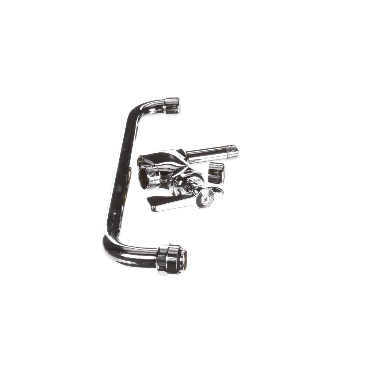 Add-On Deck Mount Faucet with 12-Inch Spout by Krowne – 18"L x 12"W x 2"H, Stainless Steel, Silver, Model 21-139L