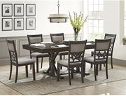 Milo Collection Grey 7-Piece Dining Set
