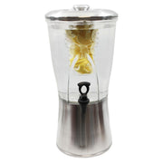 Tablecraft 3.5 Gallon Silhouette Drink Dispenser / Silver / 3.5 gallons Iced Beverage Dispensers