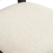 Polyester-Upholstered Dining Side Chair with Oval Back Set of by Furnifact – Wood, Brown, Pack of 2